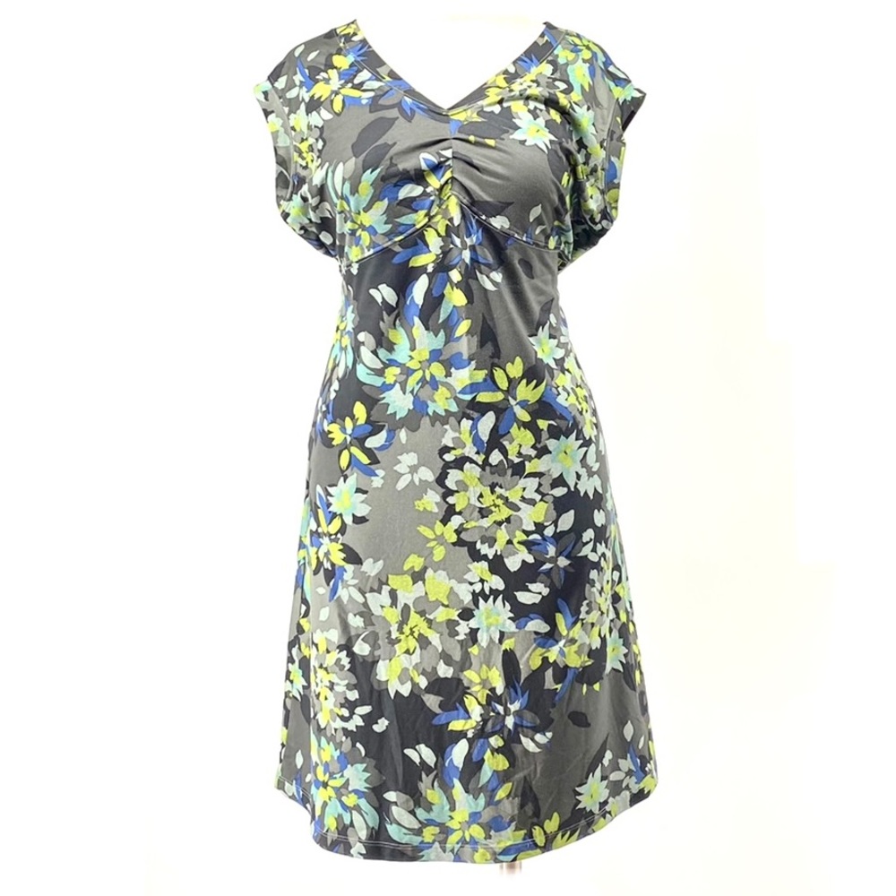 REI Sleeveless Flowered Dress w/pocket